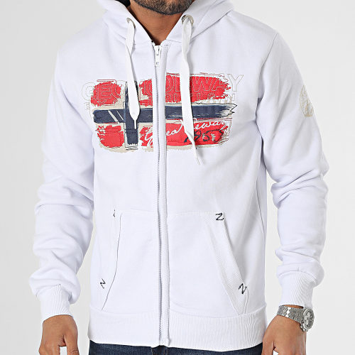 Sweat Zippé Blanc
