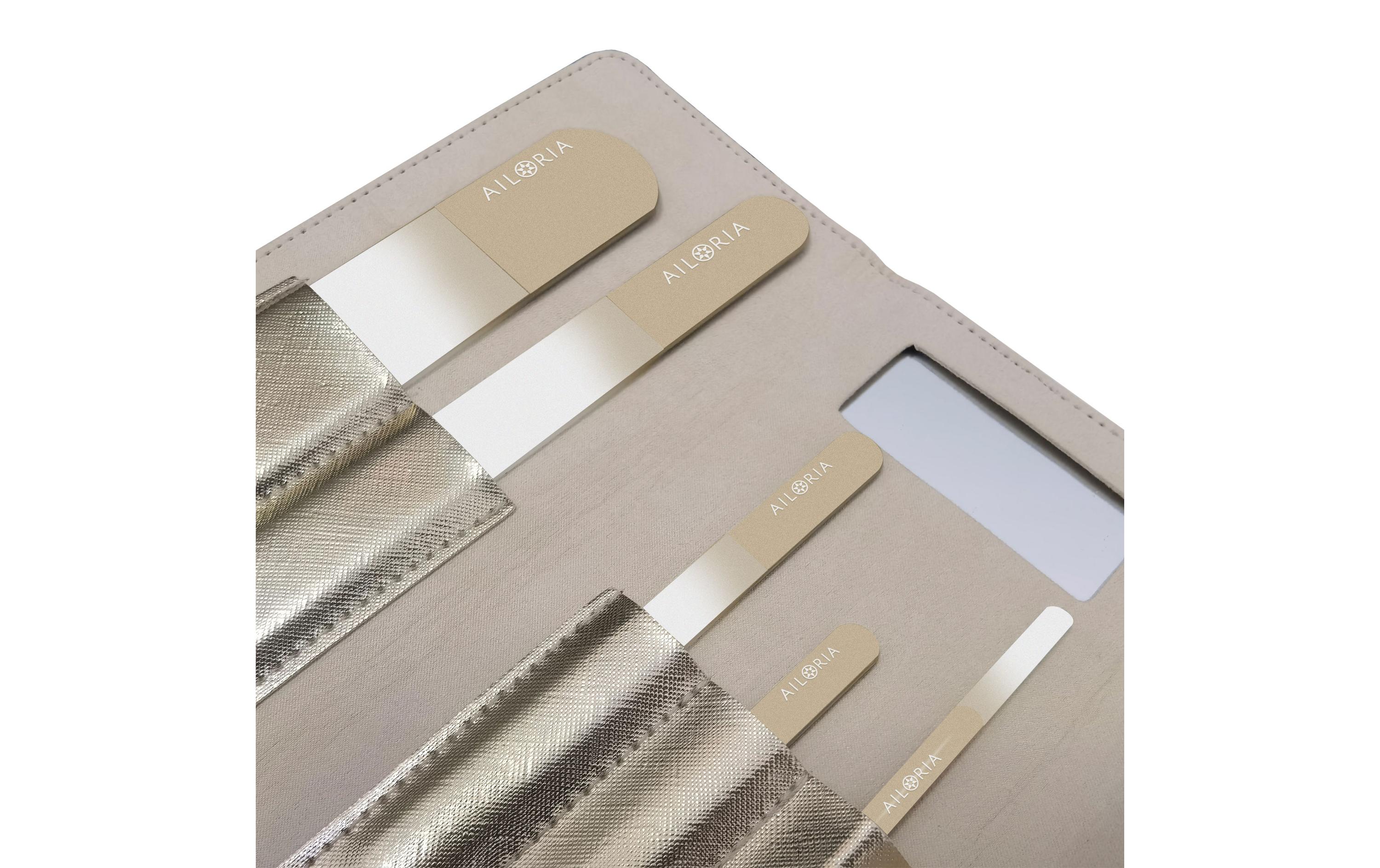 Nagelfeile Contour Luxe GoldGlas-Nagelfeilenset