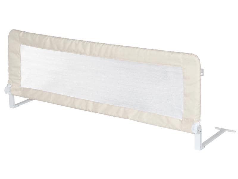 roba Bettgitter Klipp-Klapp Beige 150 x 40 cm Bettschutzgitter klappbar für Babys & Kinder
