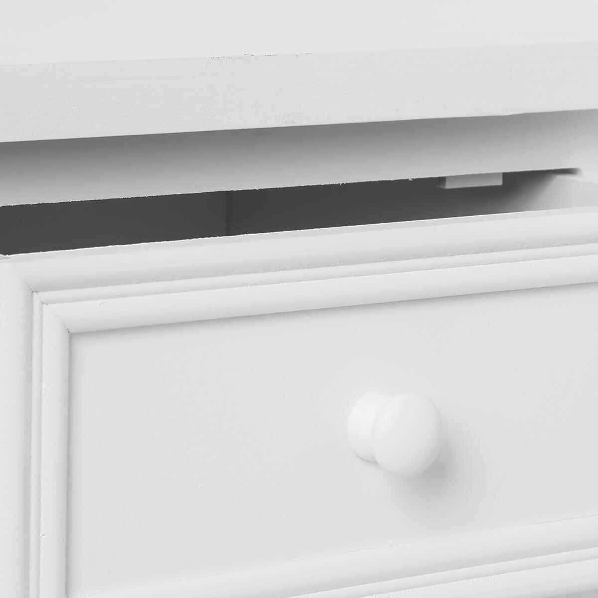 CONSOLE 2 TIROIRS BLANC CHARME