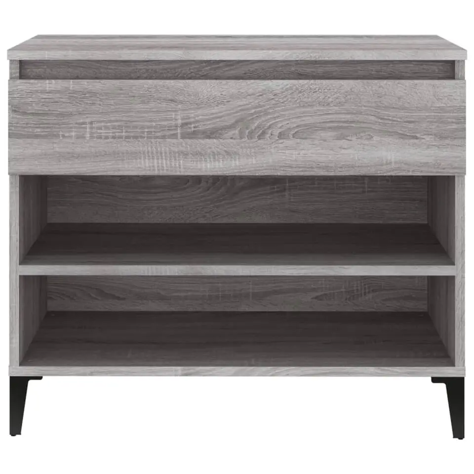 vidaXL - Schoenenrek - Grijs - Bewerkt hout
