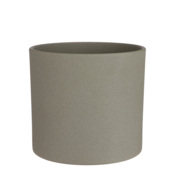 Mica Decorations Era Bloempot - H26 x D28 cm - Ruw - Lichtgroen