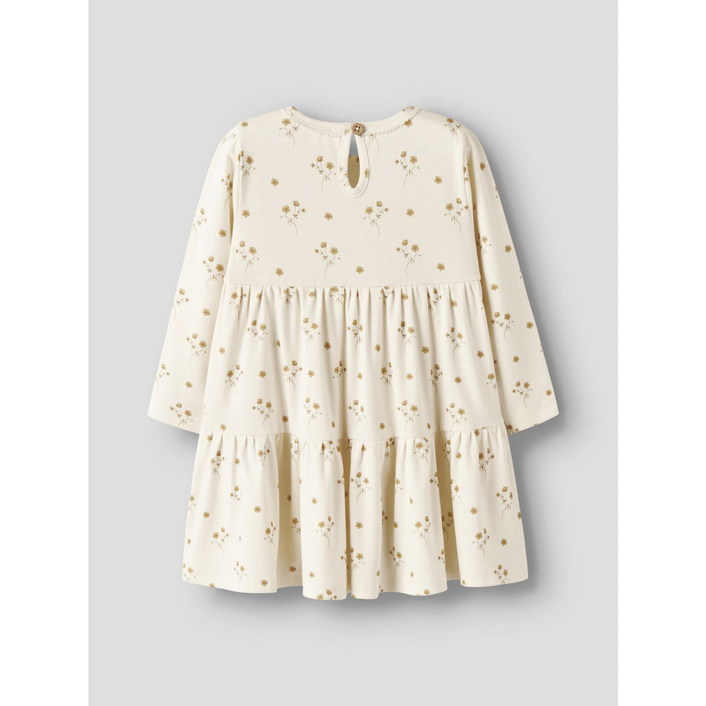 Køb Lil'Atelier Coconut Milk Flower Yellow Nmflayo Sif Ls Kjole Lil