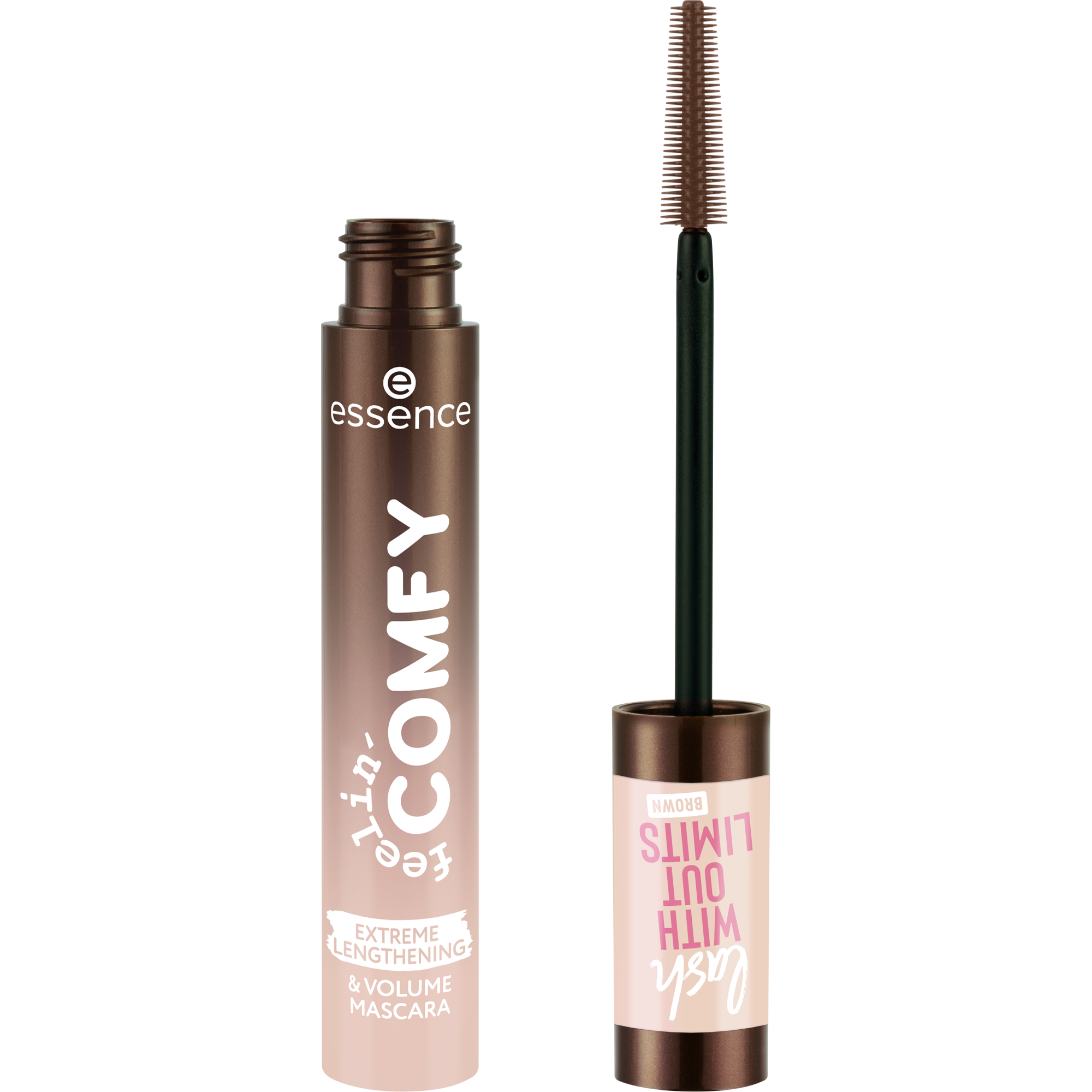 feelin' comfy lash WITHOUT LIMITS BROWN EXTREME LENGTHENING & VOLUME MASCARA