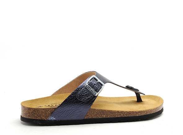 Plakton mules et sabots plats femme bolero bleu