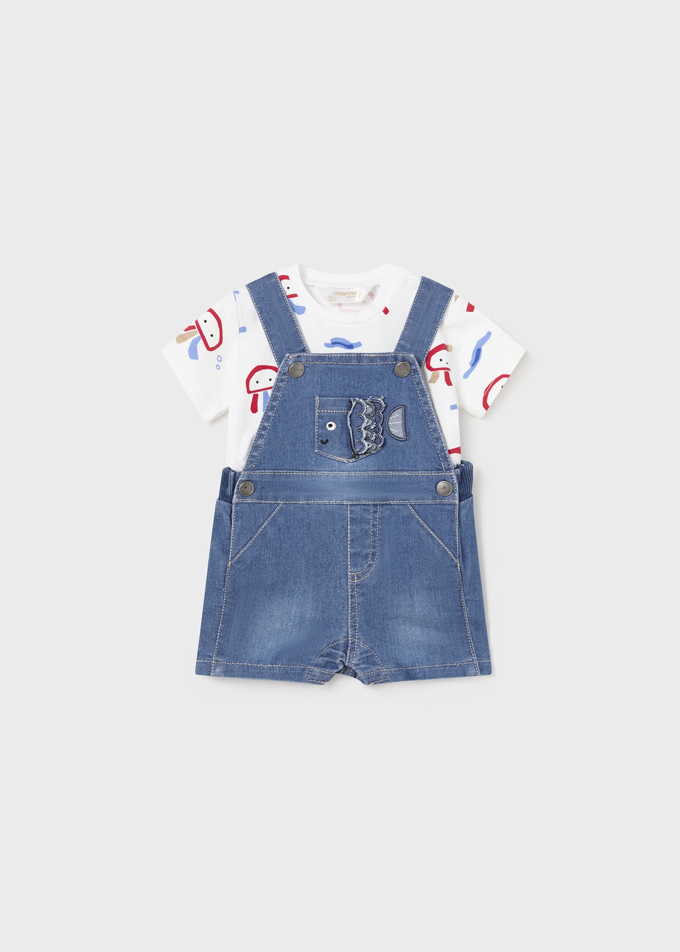 Conjunto de jeans de duas peças Better Cotton para recém-nascida Nebula