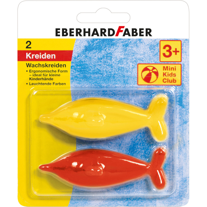 Eberhard Faber - Wachsmalkreiden in Delfinform - 1 Stück