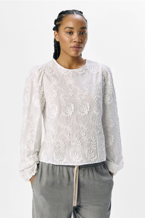 Object witte dames blouse