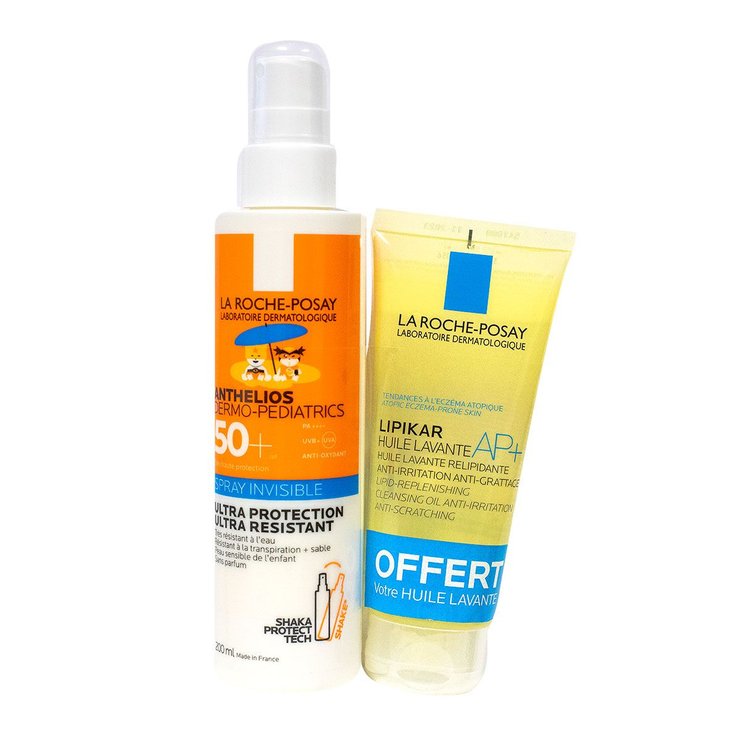 Anthelios Dermo-pediatrics spray solaire enfant 200ml + huile offerte