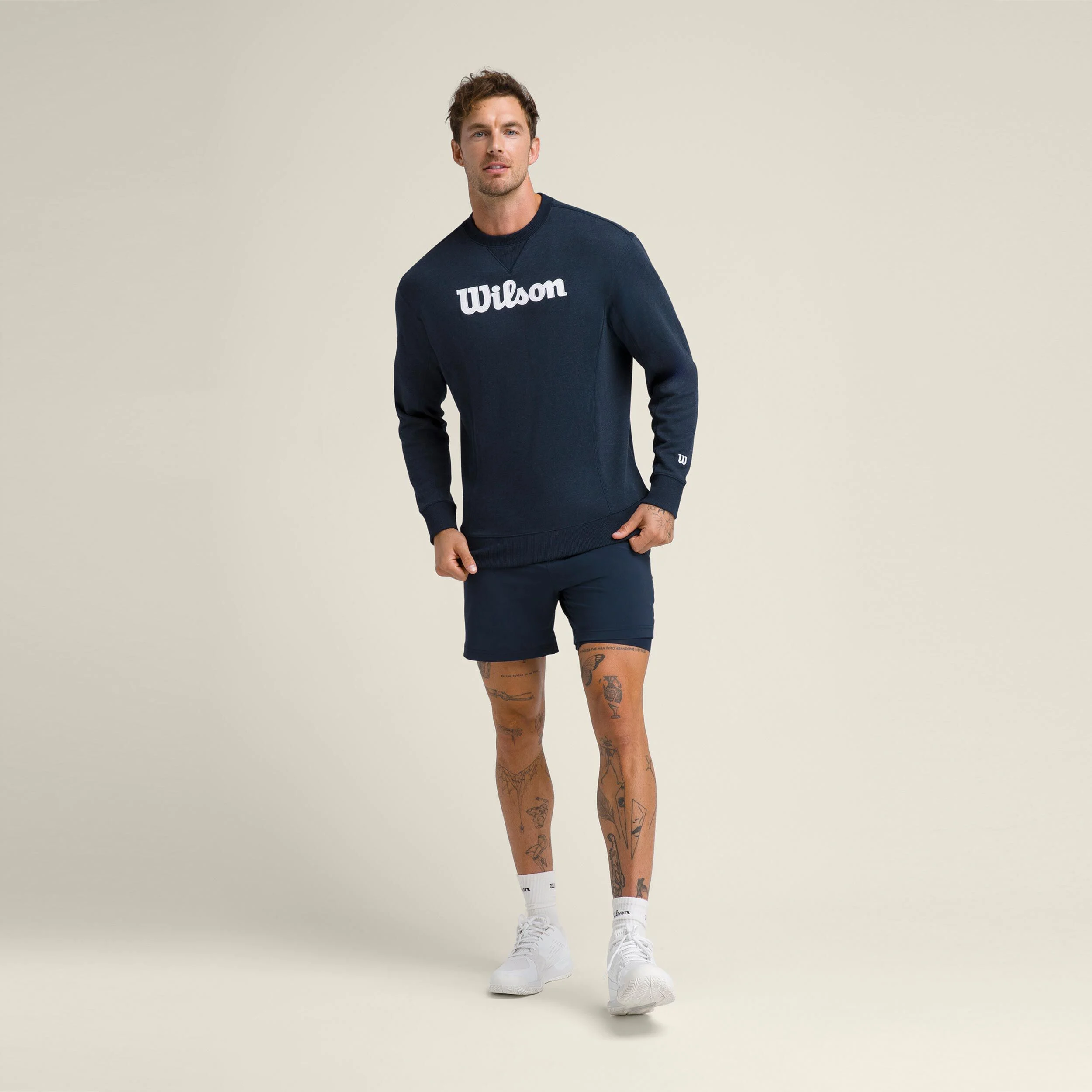 Wilson Parkside Sweat-shirt Hommes - Bleu Foncé