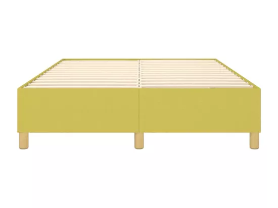 Sommier tapissier Vert 140x200 cm Tissu