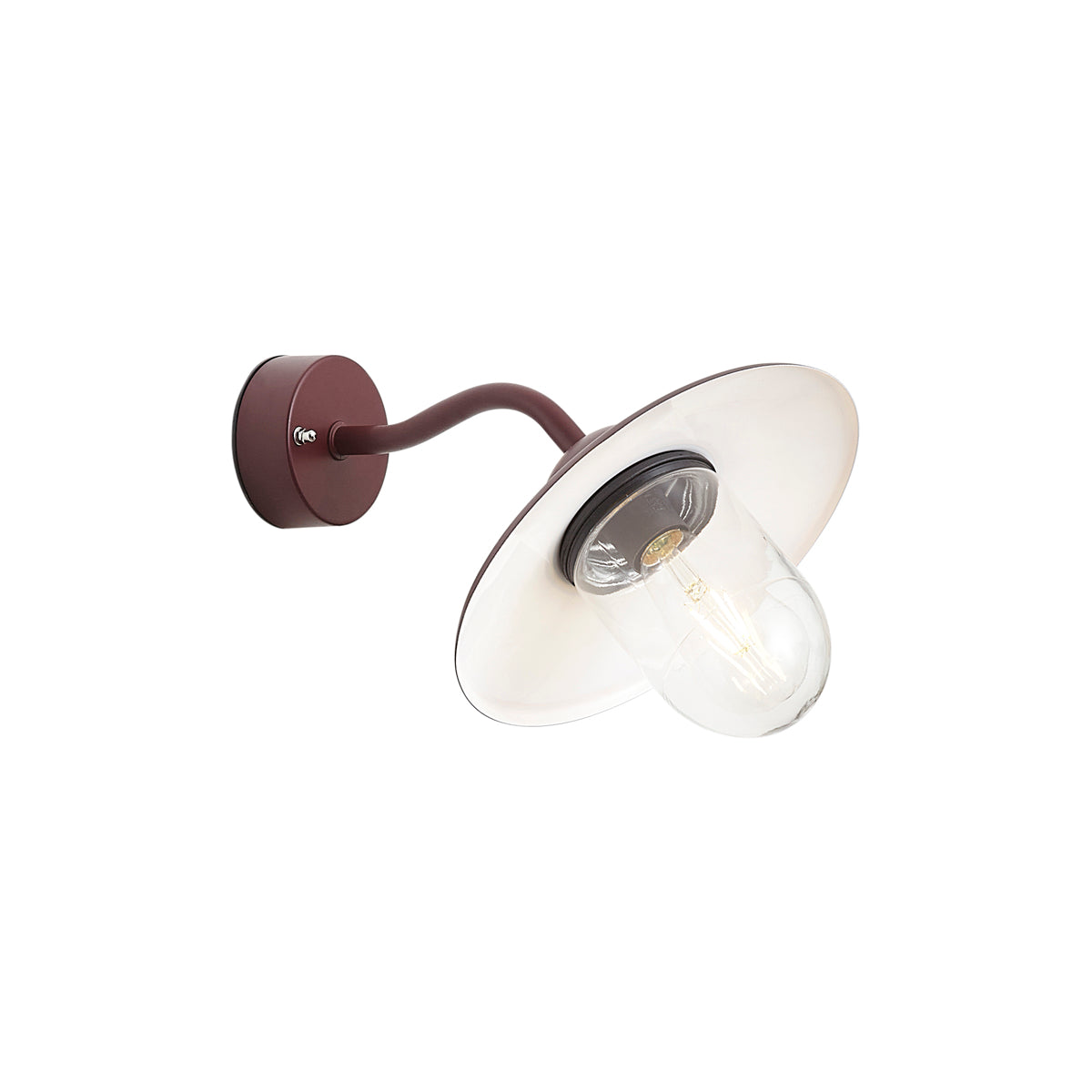 QAZQA Buiten wandlamp donker rood IP44 - Munich