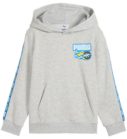 Puma x Hot Wheels Kapuzenpullover - Grau Meliert m. Blau