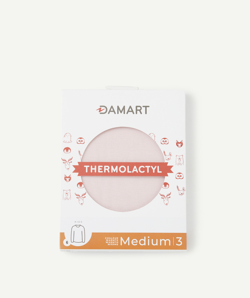 DAMARTT-SHIRT MANCHES LONGUES MAILLE INTERLOCK THERMOLACTYL ROSE