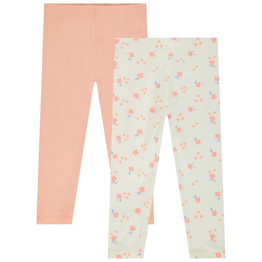 Lot de 2 caleçons fantaisie pour bébé fille - Ecru