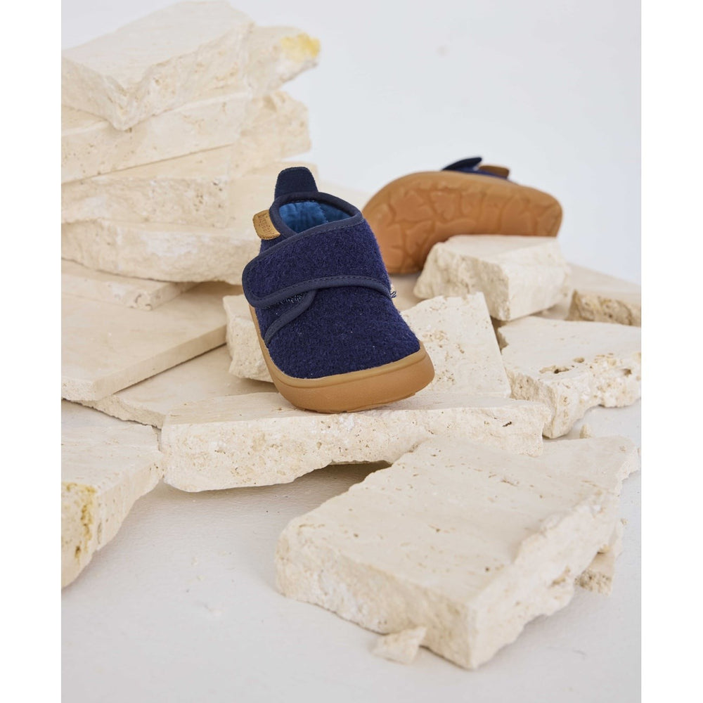 Køb Bisgaard Navy Barefoot Basic Hjemmesko