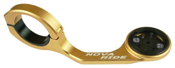 Support de compteur GPS Nova Ride Aluminium Performance pour Garmin  Wahoo  Bryton et Hammerhead Or