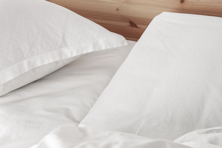 Night & Day Økologisk U-split lagen, percale - GOTS, hvid Hvid
