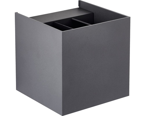 LED buitenwandlamp up/down 6,5W 700 lm 3000K 10x10 cm antraciet/grijs