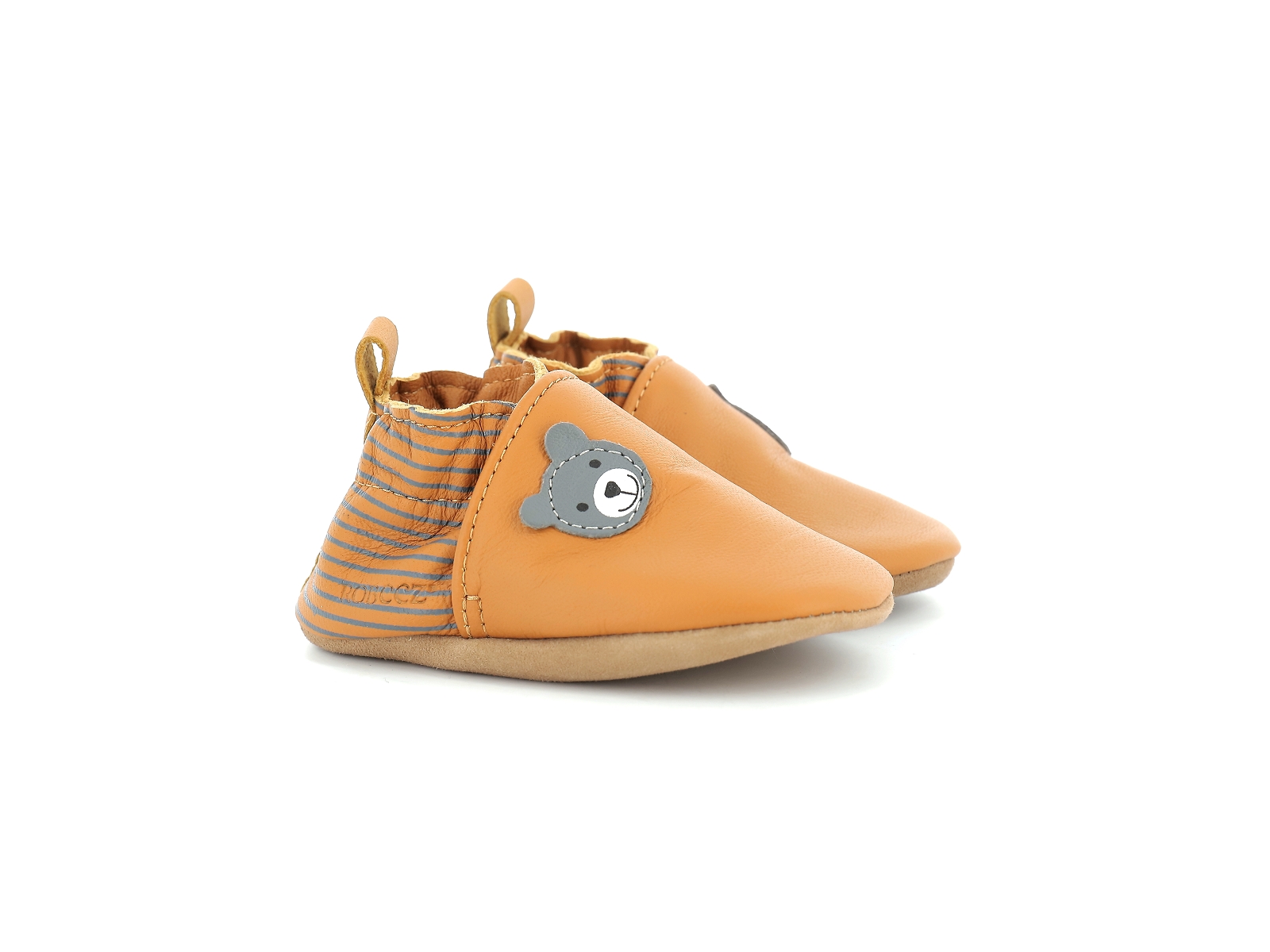 Robeez-DOUBEAR Cuir Camel