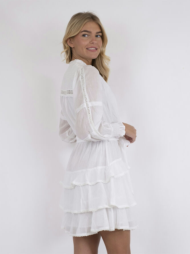 Neo Noir Ada S Voile Dress White