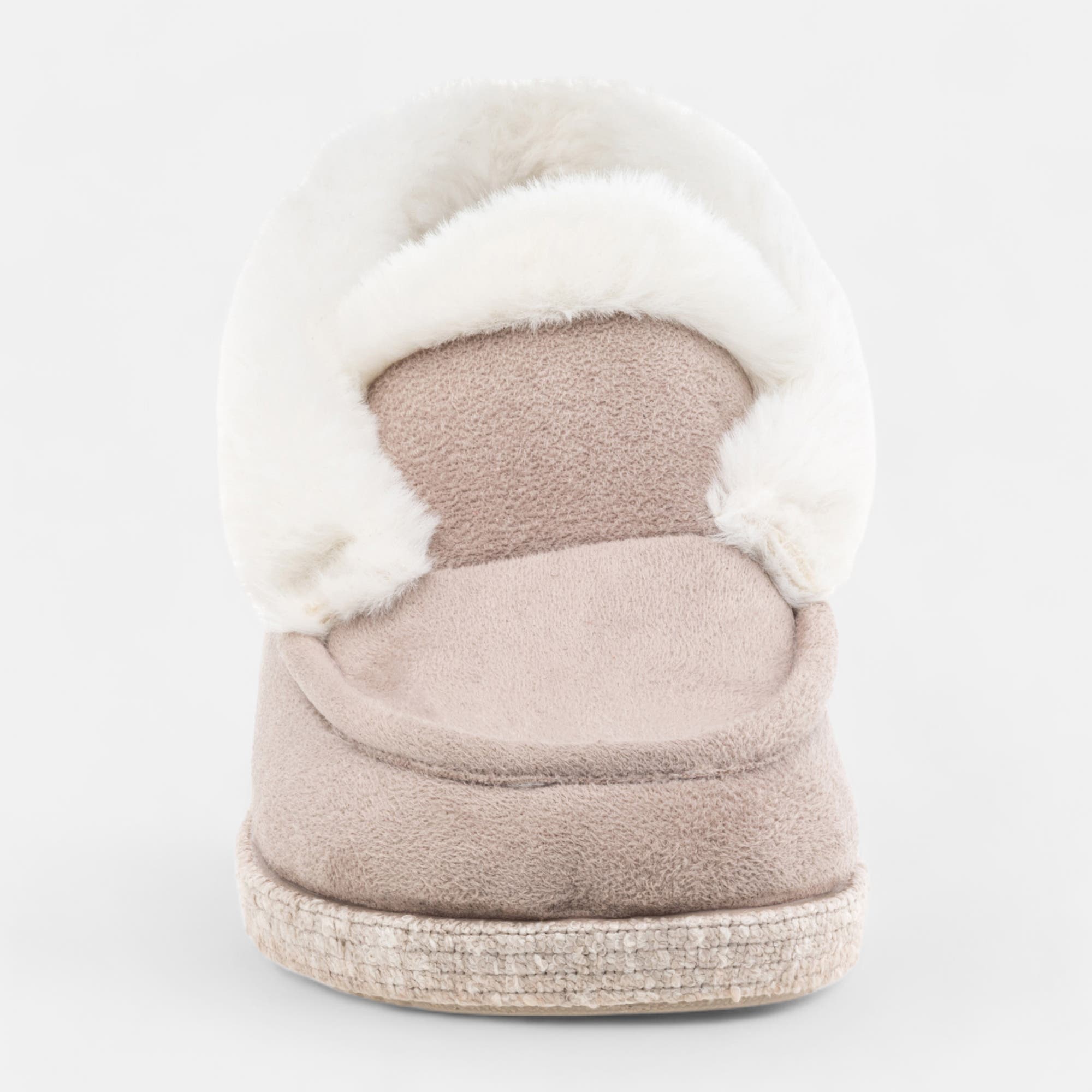 Pantoufles botillons Femme beige