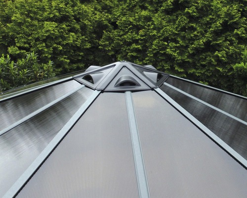Paviljoen Palram – Canopia Monaco 438 x 438 cm antraciet