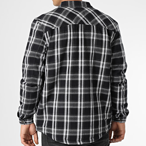 Surchemise A Carreaux Tornio Noir Blanc
