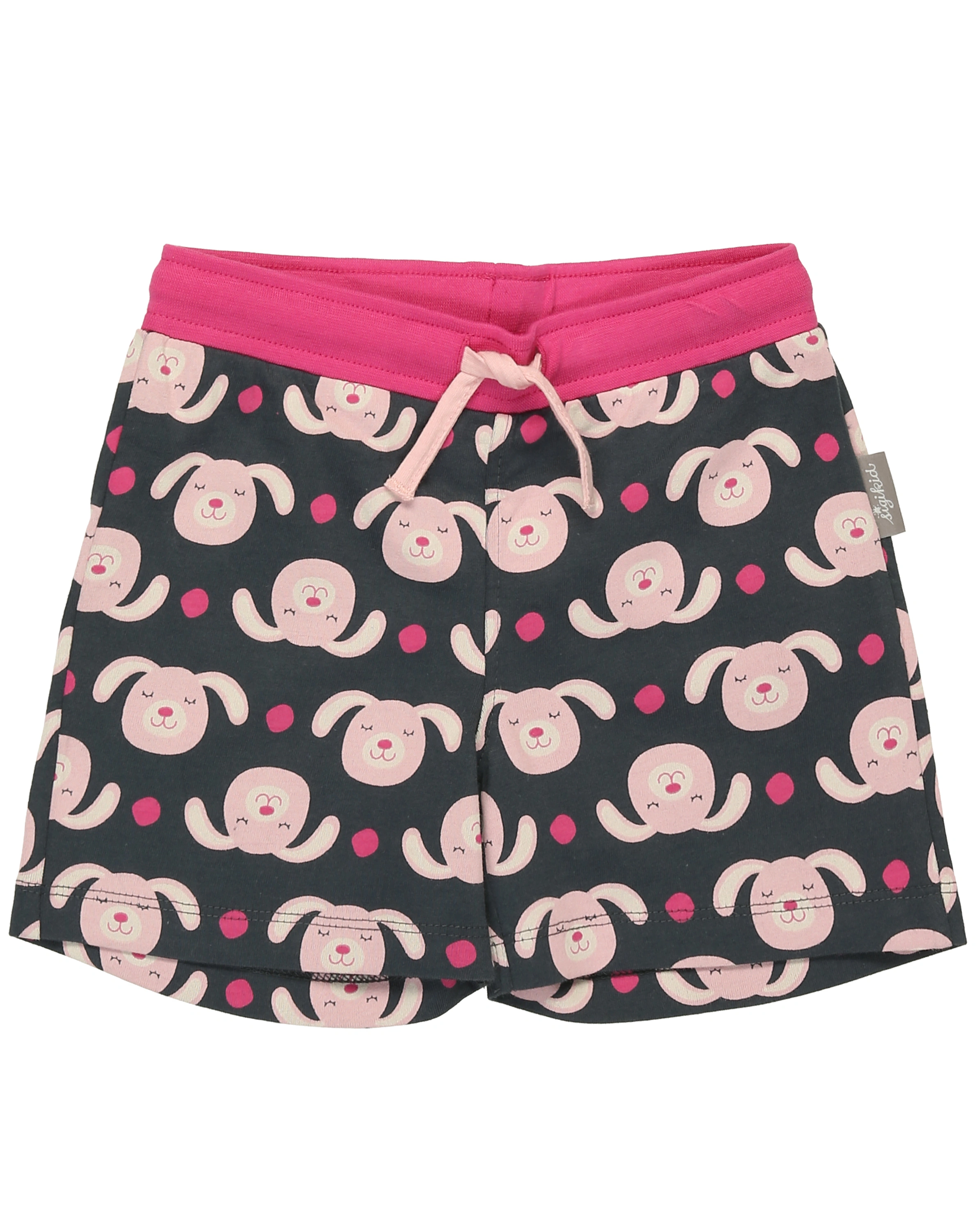 Schlafanzug kurz HASI AOP in pink/grau