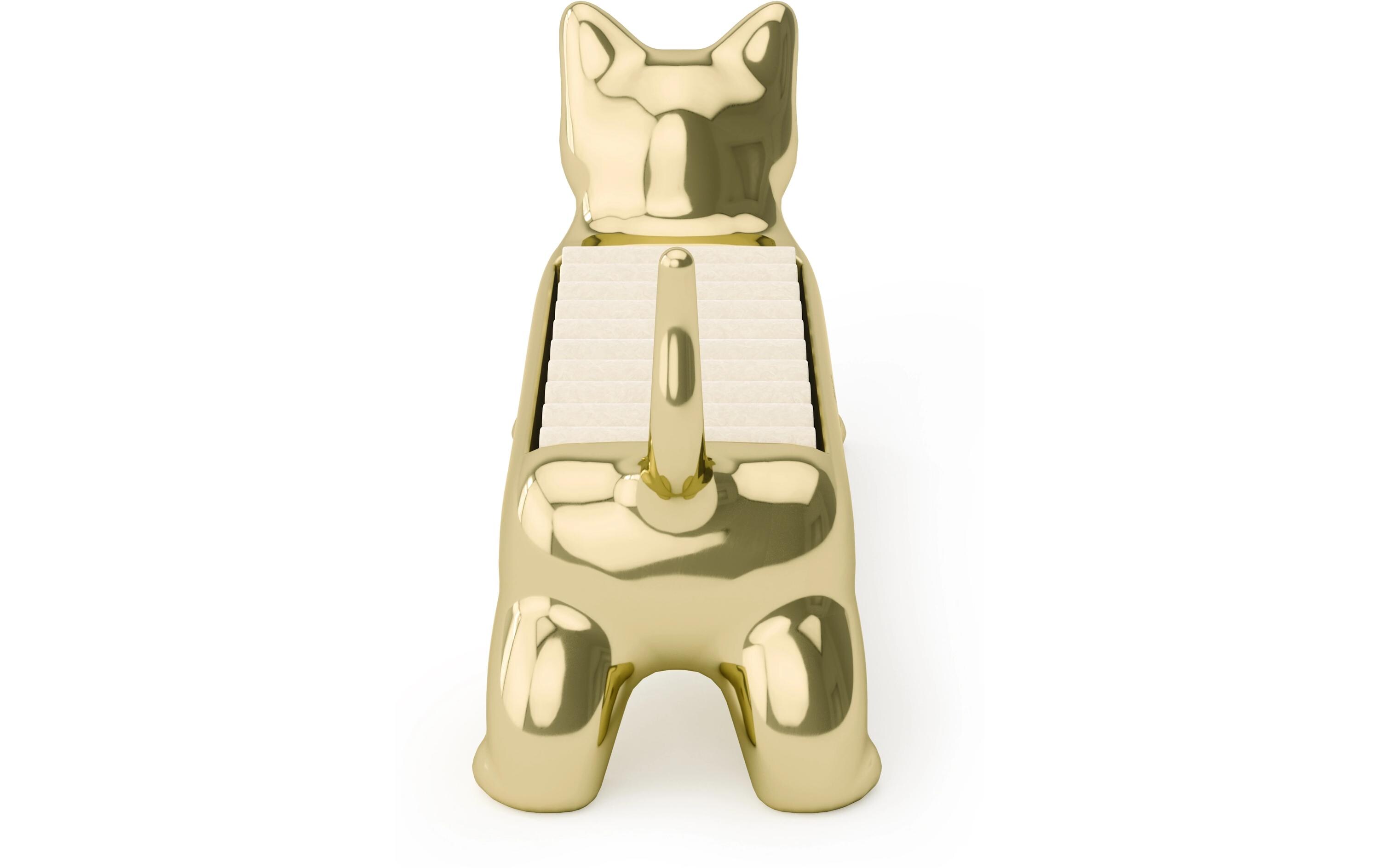 Ringhalter Ali Cat 16 x 14 x 17 cm, MessingHalter für 10 Ringe