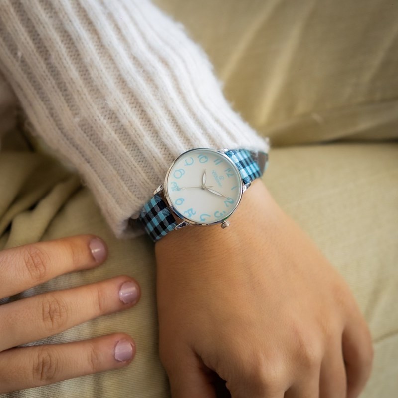 Montre Femme CHTIME bracelet Cuir Bleu