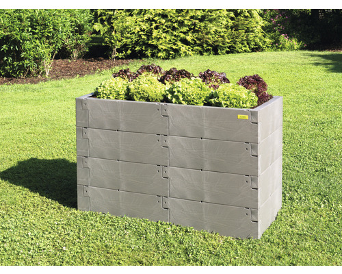 Klassieke verhoogde tuinbak JUWEL Timber 4-rijig Nordic Wood 130 x 80 x 60 cm houtlook