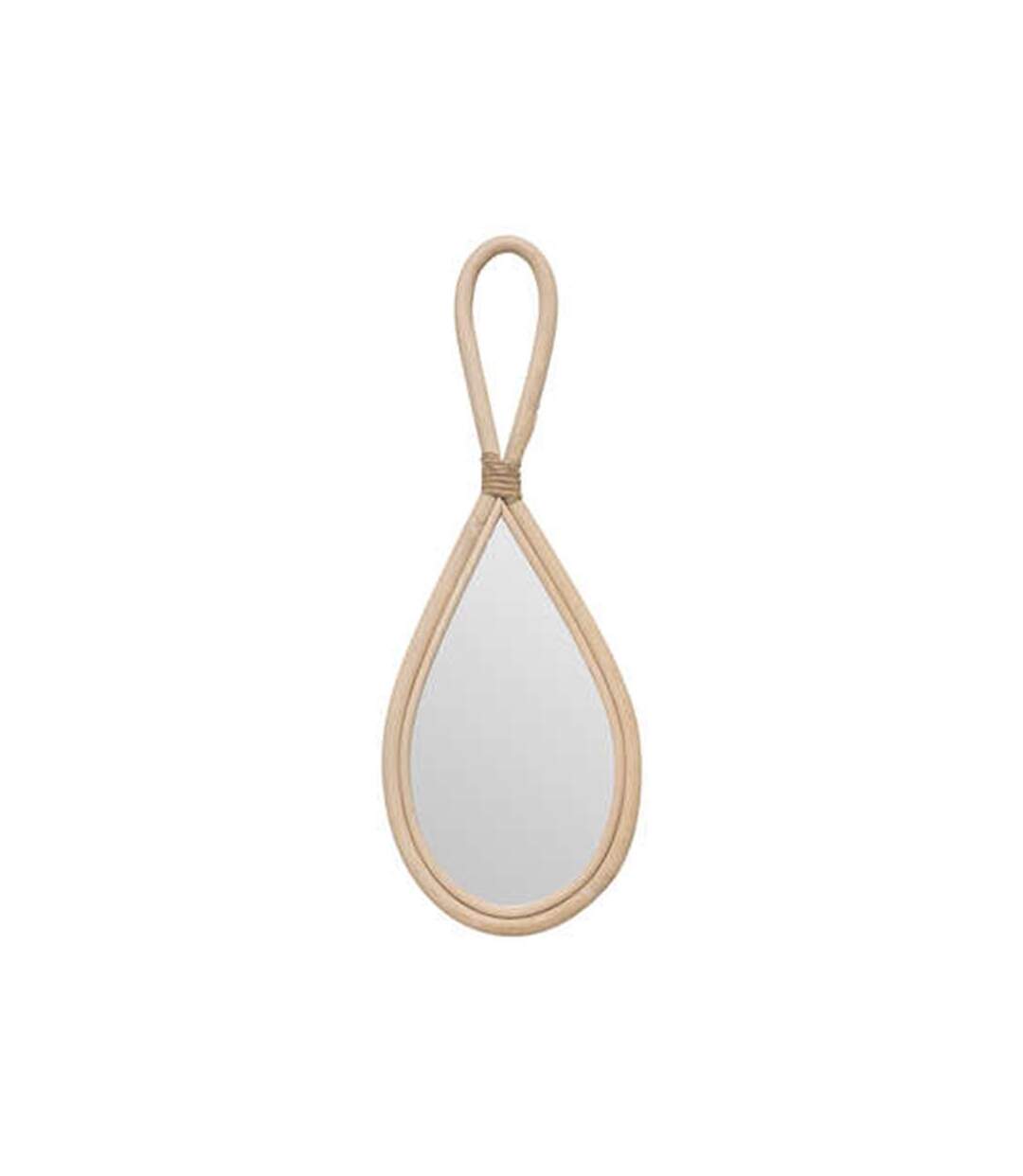 Lot de 2 Miroirs Muraux Carmen 18cm Beige