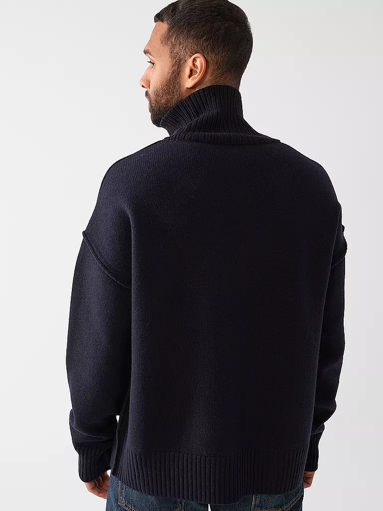 AMI PARIS Rollkragenpullover blau