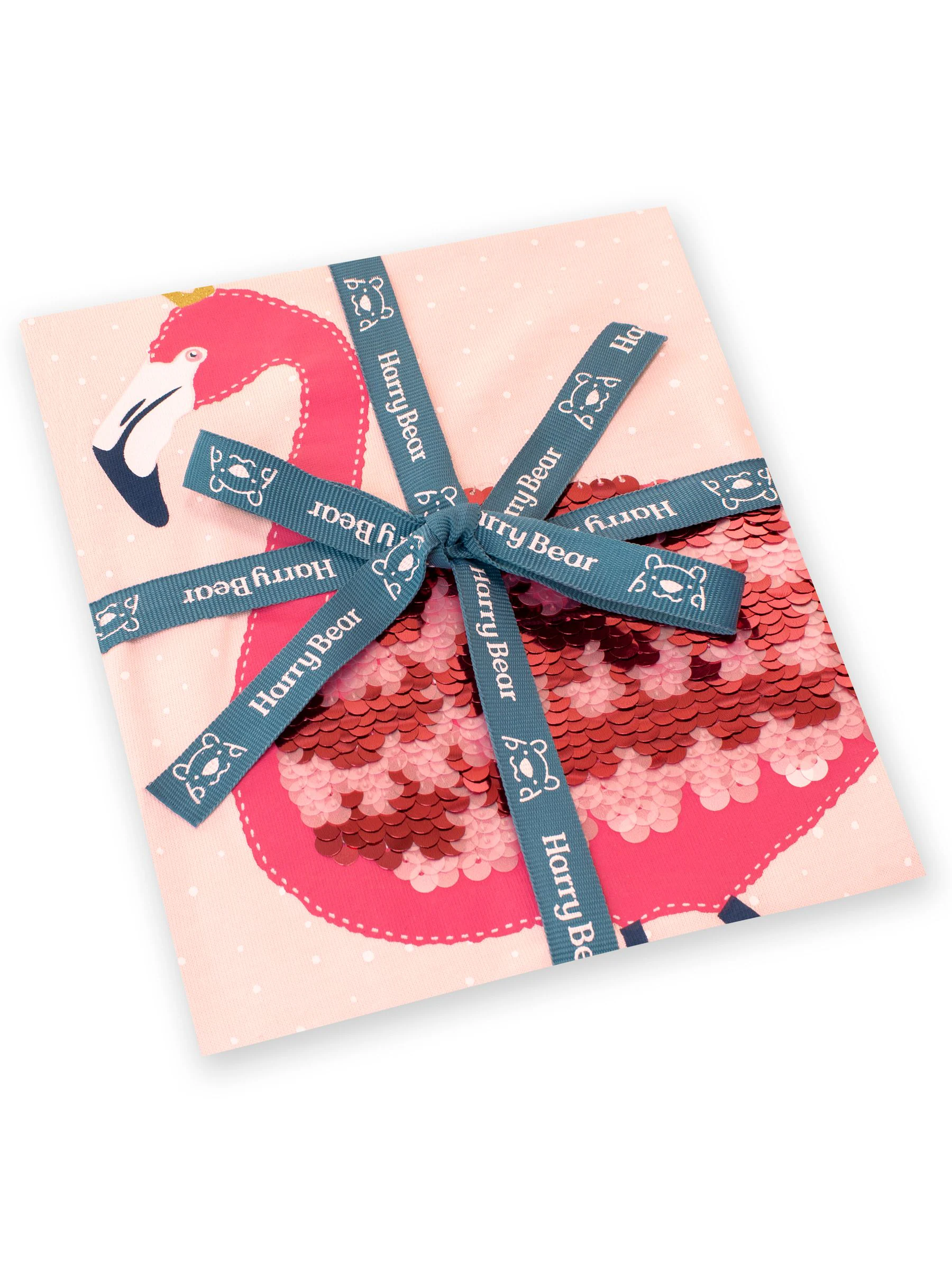 Harry Bear T-shirt met flamingo-pailletten