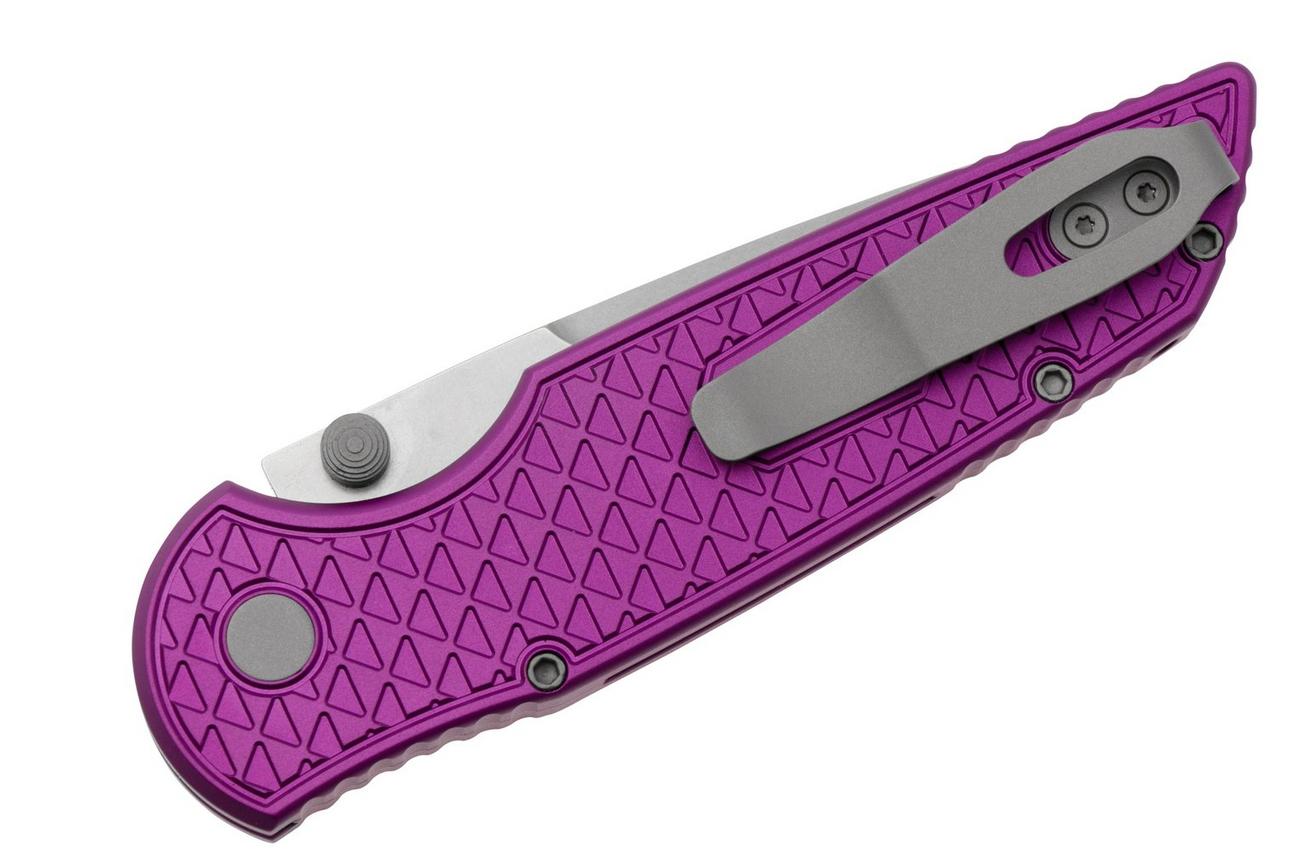 Pro-Tech TR-3 Integrity INT105-P, Stonewashed CPM S35VN, Relic Textured Purple Aluminum, zakmes