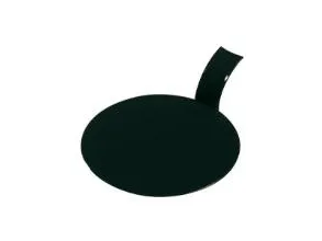 Kageplatte Ø80x20 mm PS Sort,1000 stk/krt