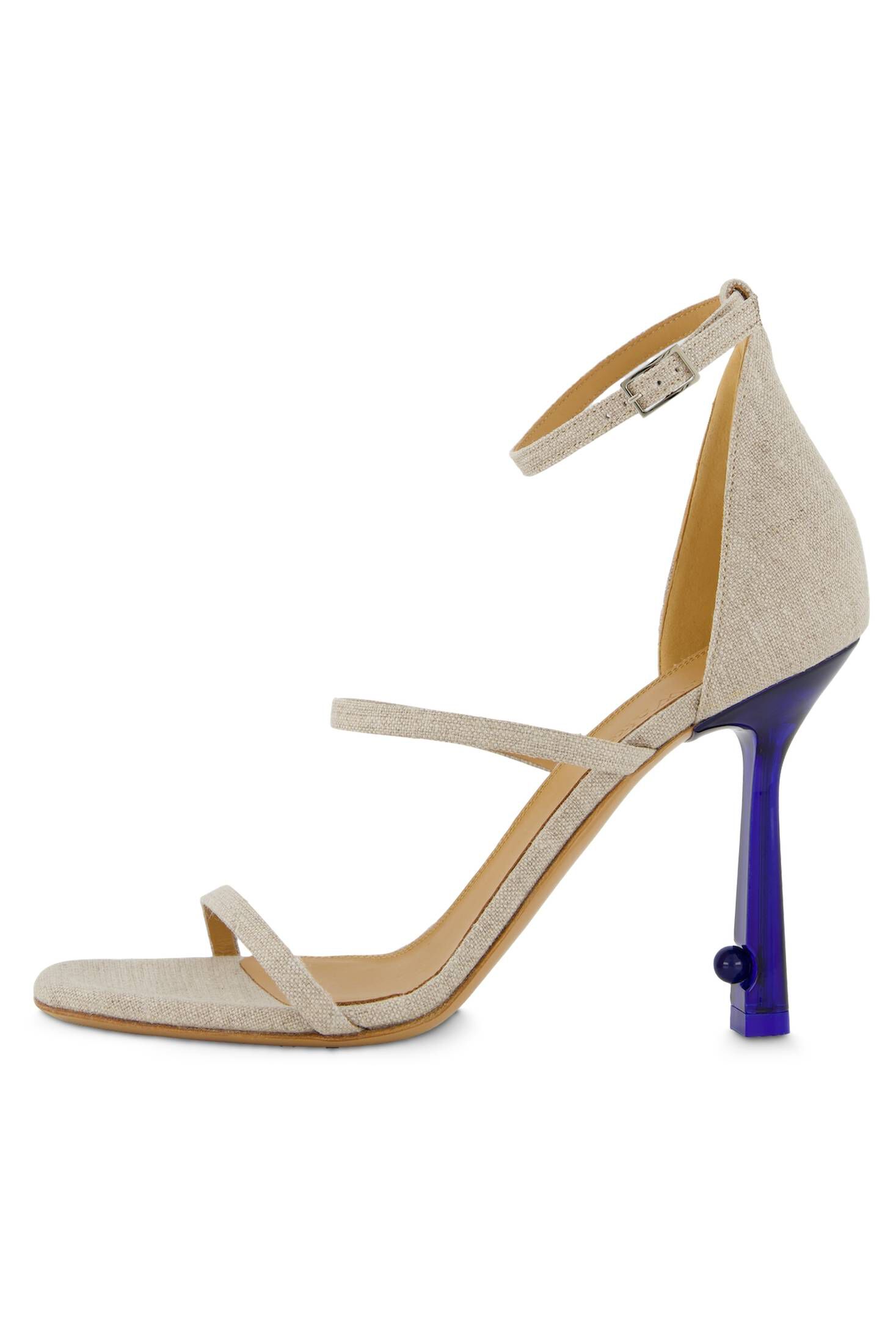 Off-White| Damen Sandaletten LOLLIPOP LINEN STRAPPY SANDAL