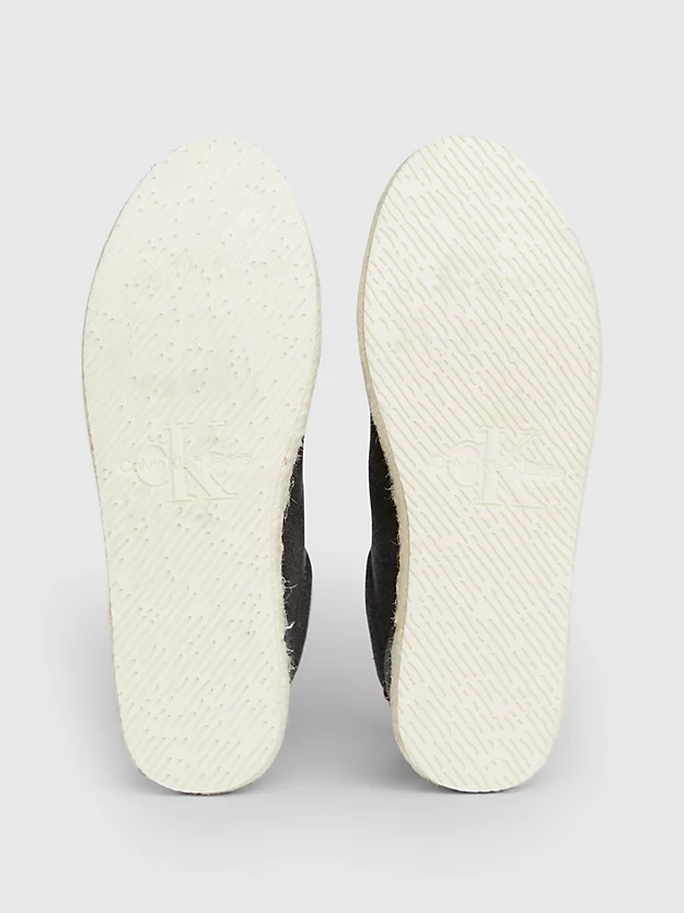 Tênis espadrille de lona com plataforma
