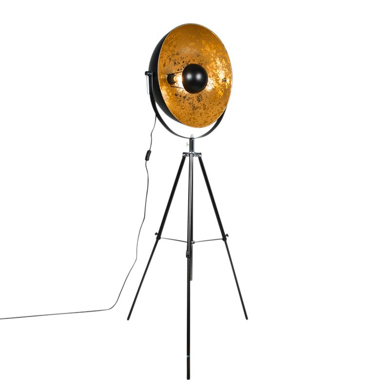 Industriële vloerlamp tripod zwart - Magna 50 Eglip
