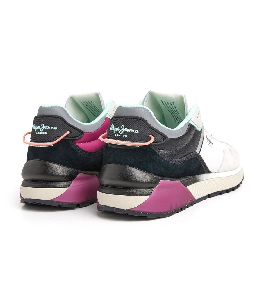 Tênis Pepe Jeans N22 Evolution em couro, branco