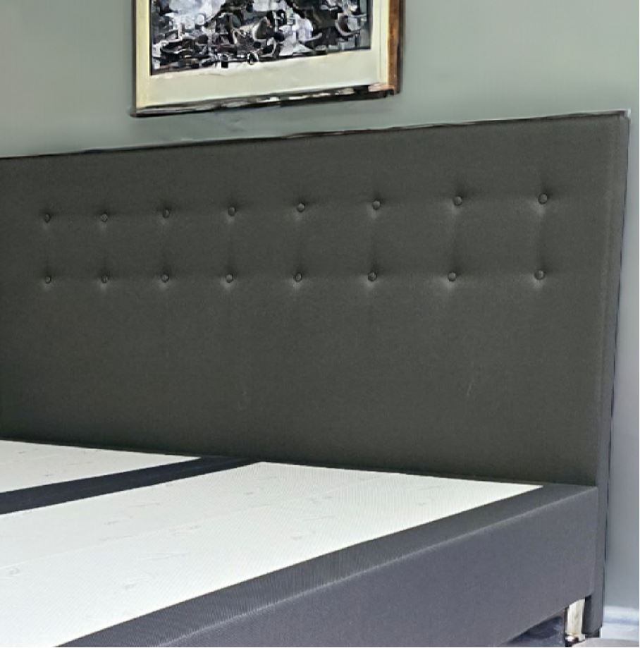 Inter Handels Boxspringbett MANILA anthrazit 180x200 cm ohne Matratze, ohne Topper