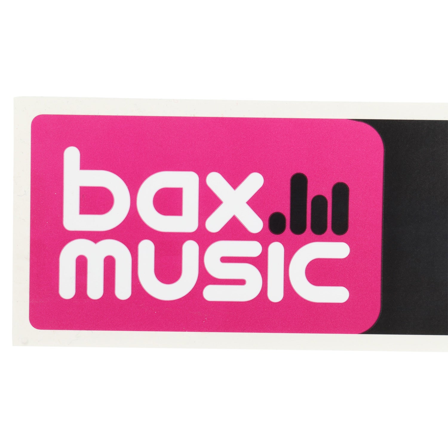 Bax Music sticker met logo (per stuk)