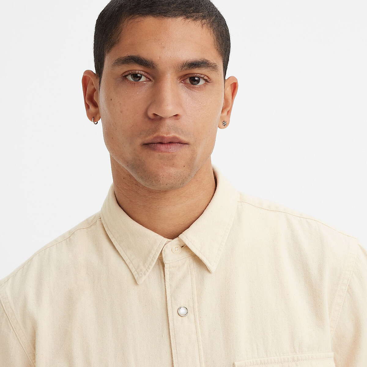 Camisa jeans LEVI'S, modelo western folgado