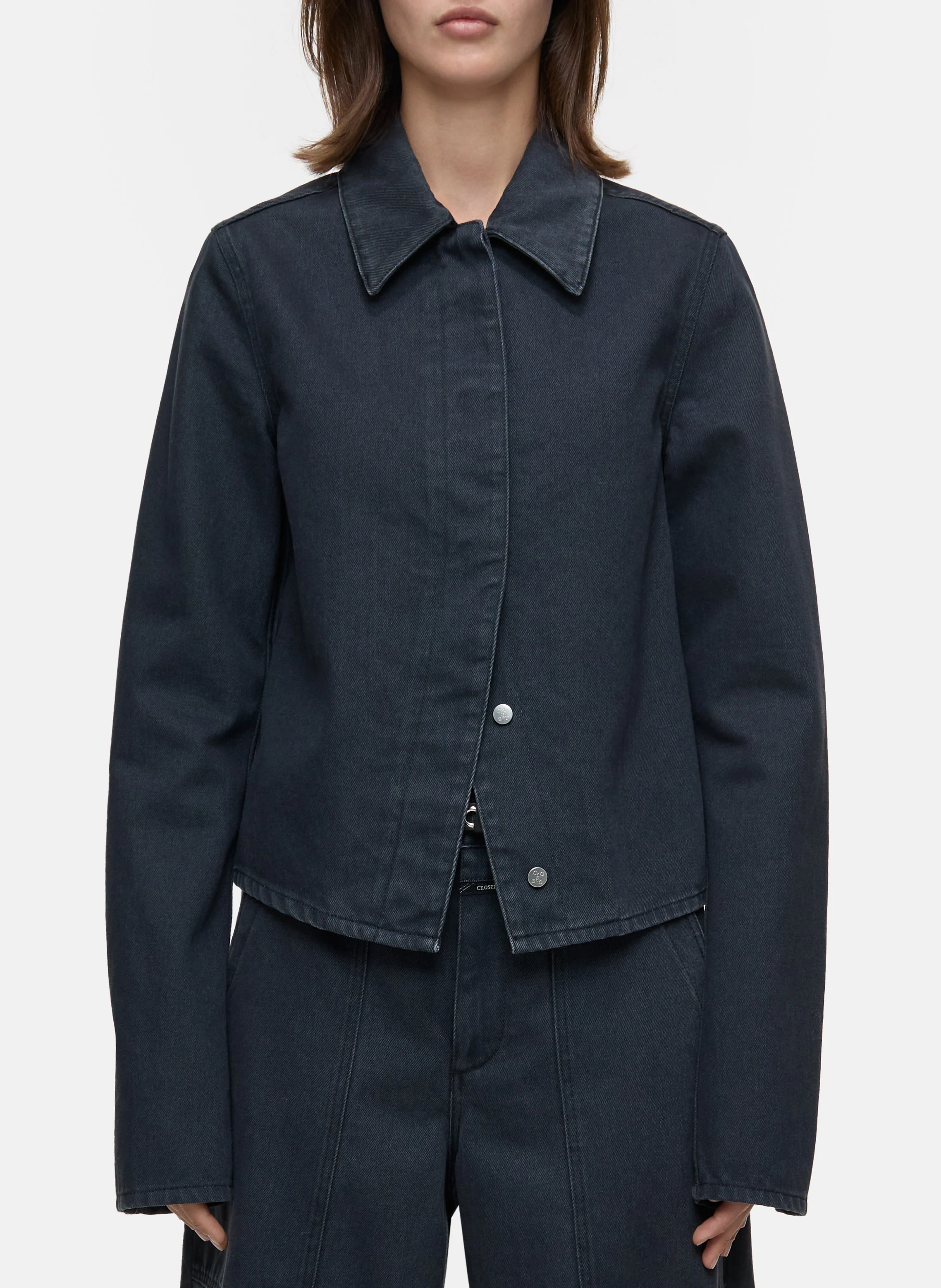 Surchemise en denim de coton | Gris