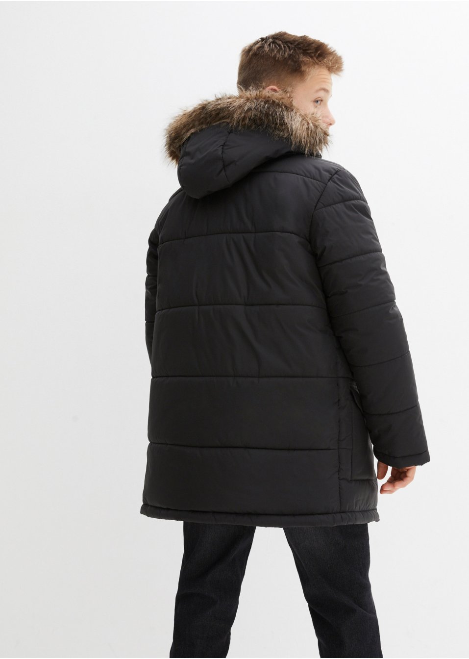 Veste d'hiver garçon pratique à capuche