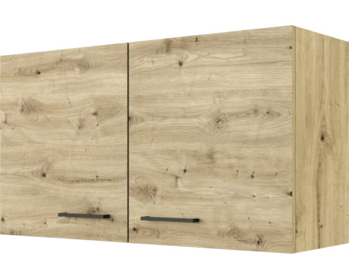 Flex Well Cara wandkast BxDxH 100 x 32 x 54,8 cm eiken design mat gedemonteerd