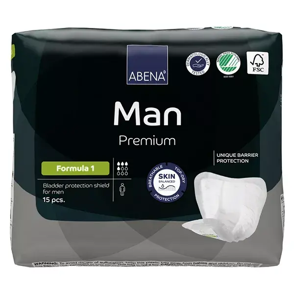 Abena Frantex Man Formula Premium Protection Masculino Tamanho 1 15 unidades