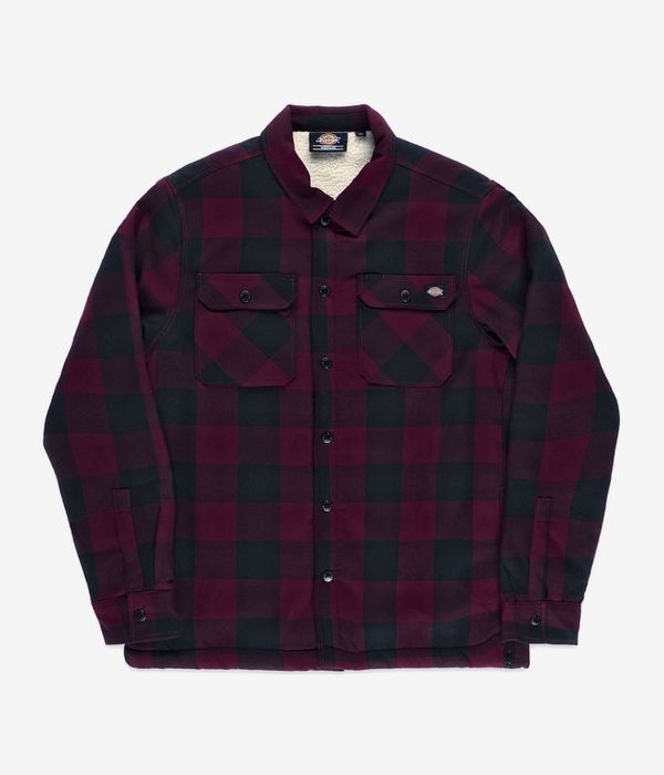 Dickies Sherpa Lined Sacramento Hemd (maroon)