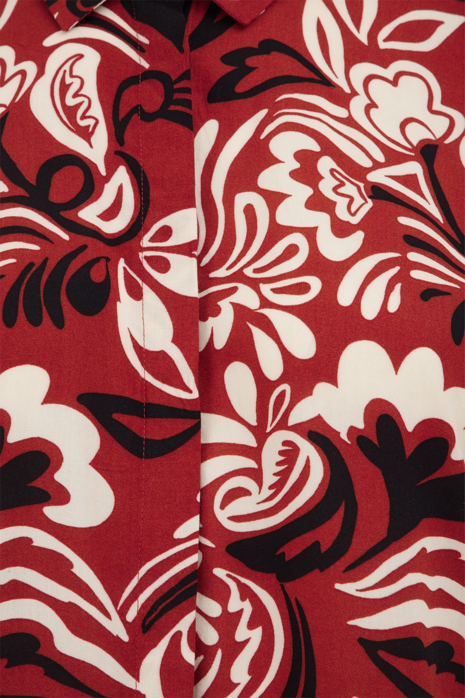 blouse met dessin - Curve WE Fashion Bruin